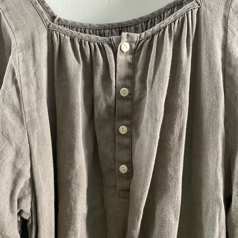 Rudy Jude Debbie maxi dress linen M like new Beach Clay - Picture 2 of 4